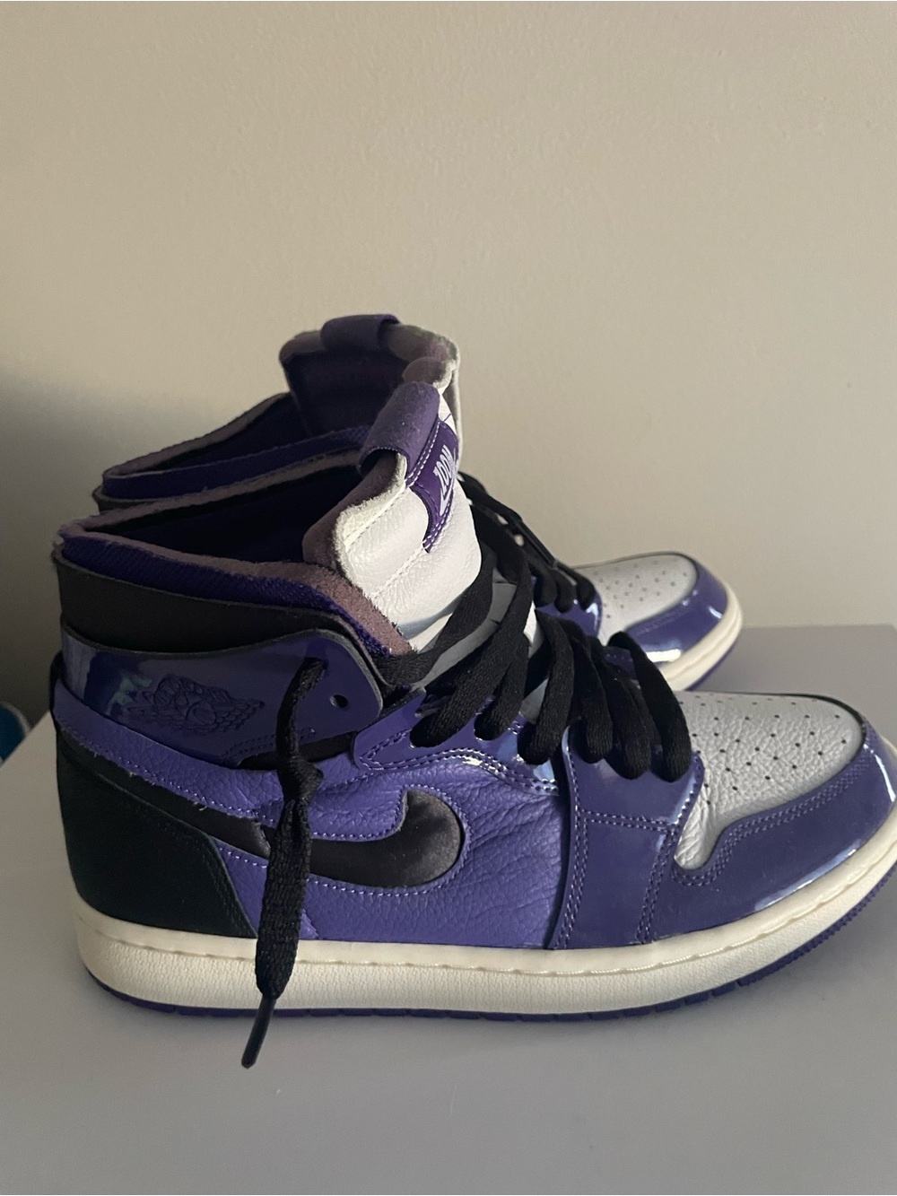 Air Jordan 1 High Zoom CMFT Purple Patent Women’s 8 CT0979-505